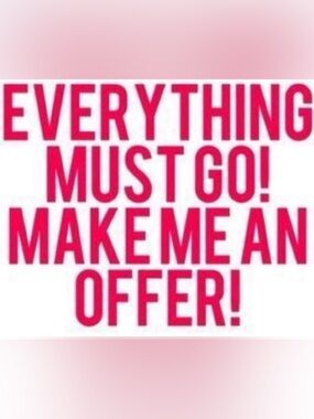 Closet purge! Need space. All offers welcomed.